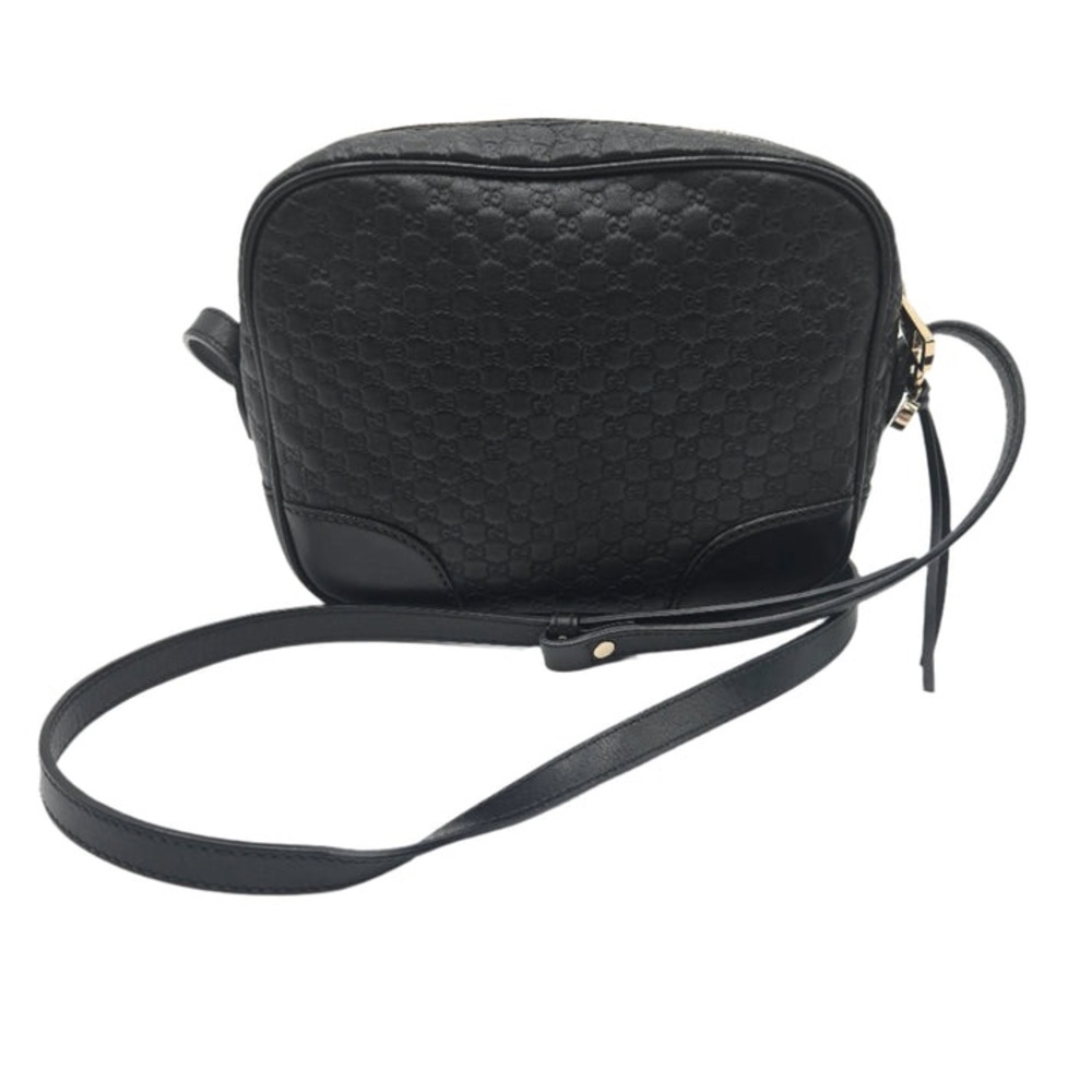 COA INCLUDED - Gucci Microguccissima Leather Bree Black Crossbody